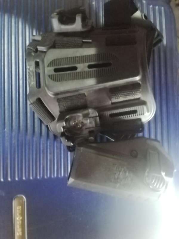 Polymer Pistol Holster with Thigh Attachment