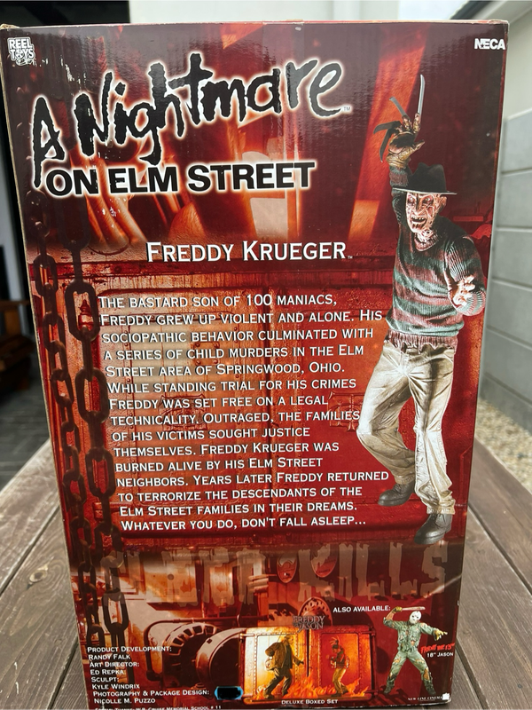 NECA Reel Toys 2004  NIGHTMARE ON ELM STREET FREDDY KRUEGER 18" MOTION ACTIVATED Sound.