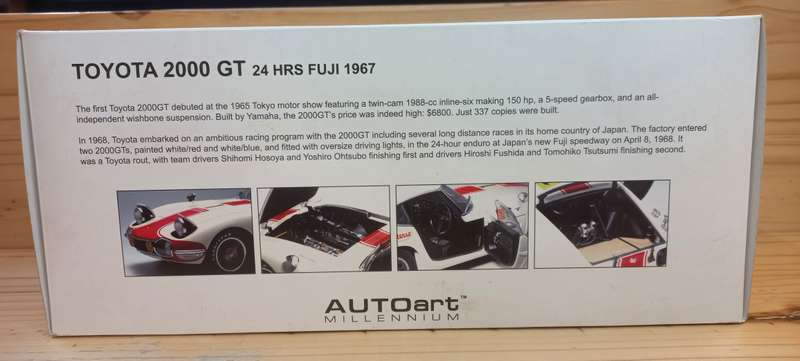 AUTOart - Toyota 2000GT 24 hrs Fuji #1 1967