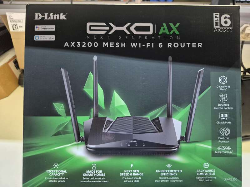 D-LINK AX3200 MESH WI-FI 6 ROUTER