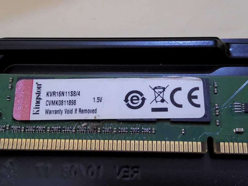KINGSTON 4GB DDR3 (1333MHZ) Desktop Memory RAM PN: KVR16N11S8/4