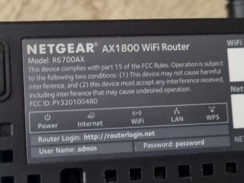 AX1800 WiFi Router R6700AX NETGEAR 4-Stream Dual-Band WiFi 6 Router, 1.8Gbps