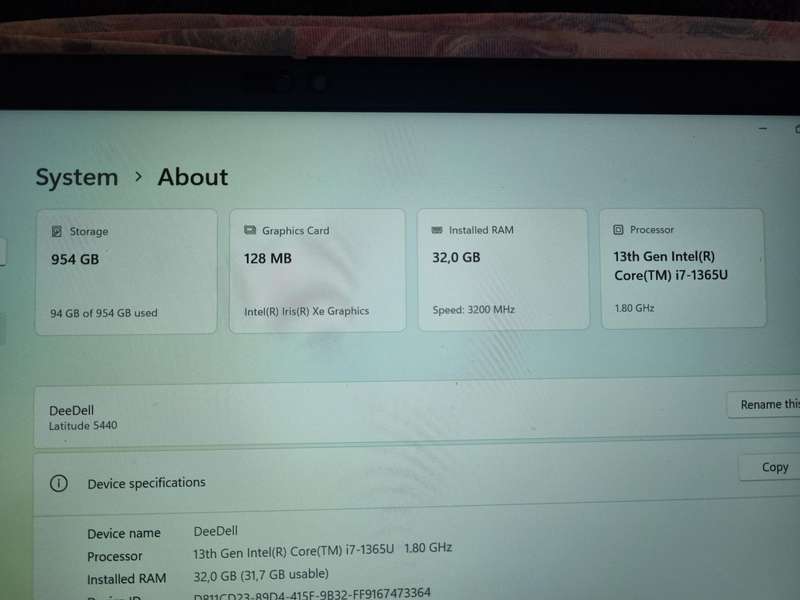 Dell Latitude 5440 13th Gen Core i7 Touchscreen with 32GB RAM