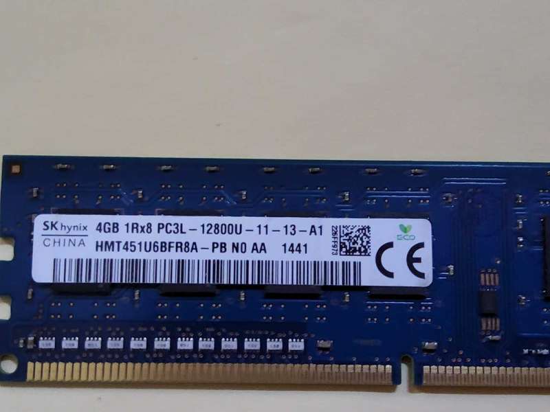 Desktop DDR3 Memory Hynix HMT351U6EFR8C-PB 4GB PC3-12800U-11-12-B1 2Rx8 1600MHz 240pin DIMM