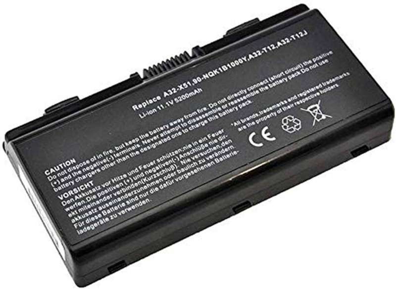 Vibrant battery for ASUS T12 T12C T12Fg X51C X51L X51R X58 X58C (P/N: A32-T12 A32-X51 90-NQK1B1000Y)
