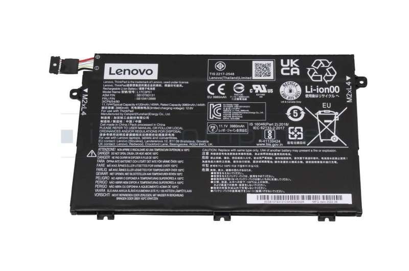 Vibrant battery for Lenovo ThinkPad E480 E580 R480 R580 (P/N 01AV445 01AV447 L17L3P51)