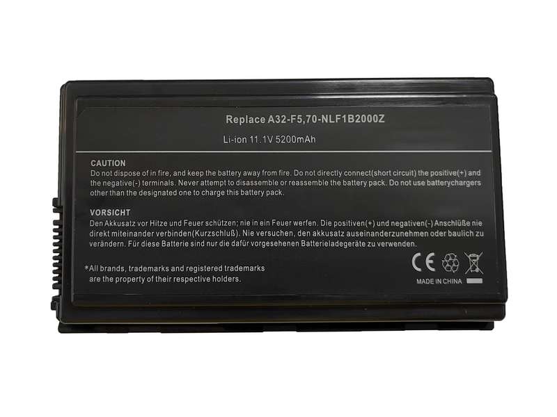 Vibrant battery for ASUS F5 F5M F5N F5VL F5Z X50 X50M X50R X59 (P/N: A32-F5 70-NLF1B2000Z 70-NLF1B20