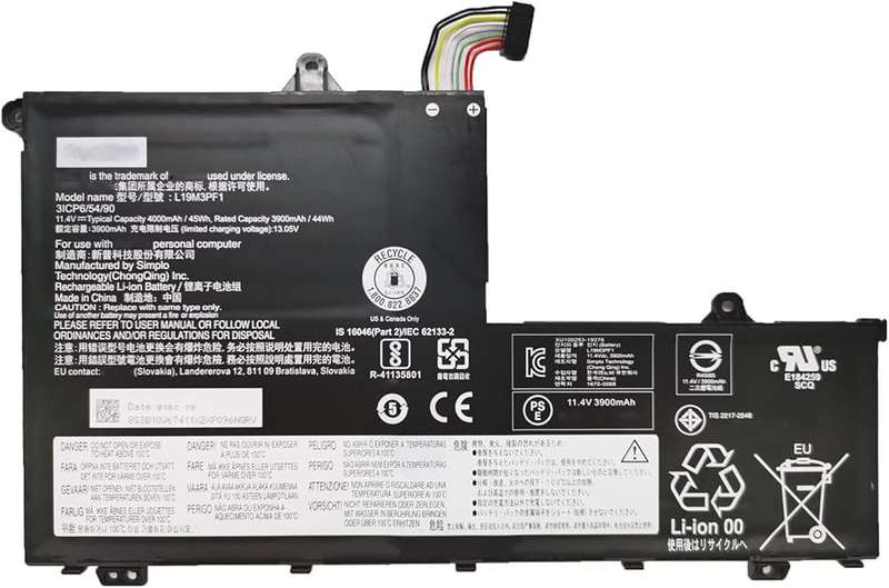 Reliable, long-lasting Vibrant Batteries for for Lenovo ThinkBook 14-IIL 14-IML 15-IIL (L19L3PF8)