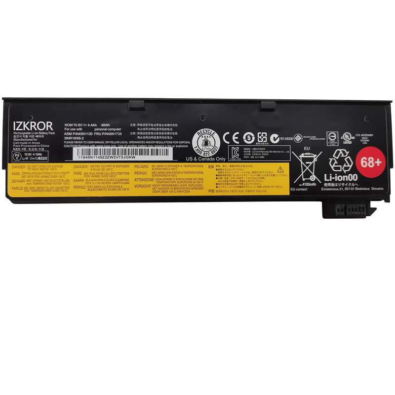Vibrant battery for Lenovo ThinkPad X240 L470 X250 X260 battery (P/N: 45N1124 45N1125 0C52861)