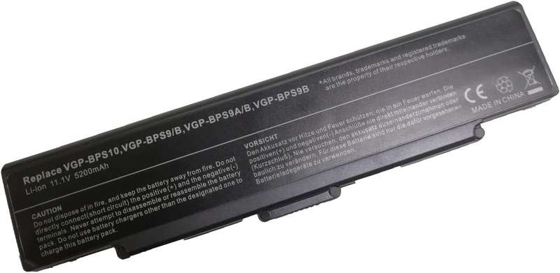 Vibrant battery for Sony VGP-BPS9/B VGP-BPS10 VGP-BPS9A/B
