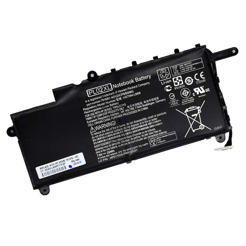 Vibrant battery for HP Pavilion X360 11-n series (P/N 751875-001 PL02XL)