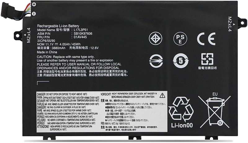 Reliable, long-lasting Vibrant Batteries for Lenovo ThinkPad E480 E580 R480 R580 (01AV448)