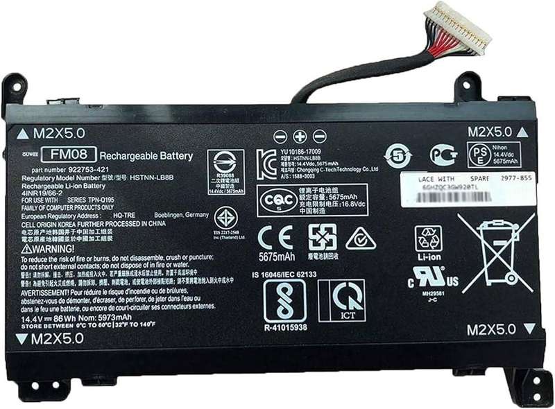 Vibrant battery for HP Omen 17-an013TX 17-an014TX (P/N FM08 HSTNN-LB8B)
