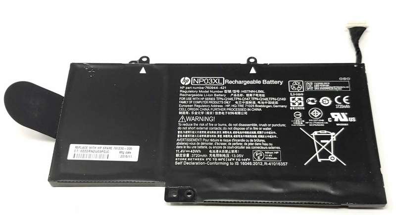 Reliable,long-lasting Vibrant battery for HP Pavilion X360 13-A010DX (P/N NP03XL HSTNN-LB6L)
