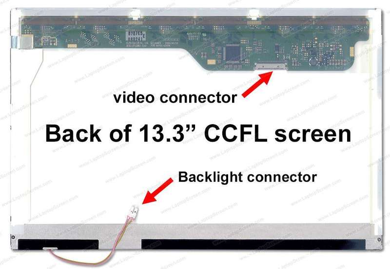 13.3" WXGA LCD screen - 1X CCFL back light - glossy surface finish