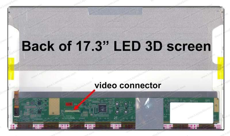 17.3" FHD LCD screen - LED backlight - 40-pin bottom-left connector - glossy surface finish