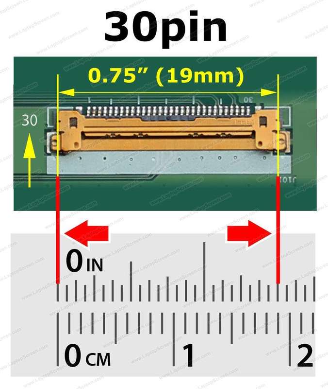 14.0" FHD LCD screen - Bottom-Right 30-pin eDP Connector - IPS panel - Slim Profile - LED back light