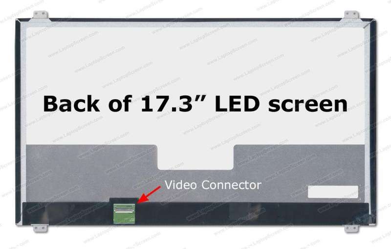 LP173WF4(SP)(D1) - 17.3" FHD screen - 30-Pin eDP Bottom-Left Connector - Matte Surface