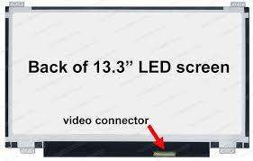 13.3" WXGA LCD Screen - Bottom-Right 40-Pin Connector - LED Backlight - Glossy Surface