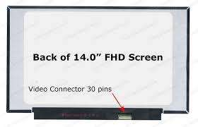 14.0 WXGA LCD Screen - 30-Pin eDP Bottom-Right Connector - Top and Bottom Brackets