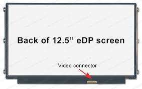 12.5" FHD LCD screen - 30-Pin eDP bottom-right connector -IPS panel technology