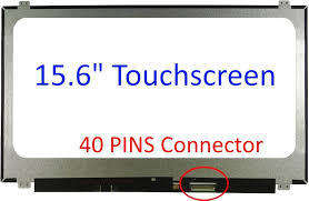 15.6" WXGA LCD Screen - Built-in/On-cell Touch Digitizer - 40-Pin eDP Bottom-Right Connector