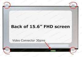 15.6" FHD LCD Screen - IPS Panel - Matte Surface - 30-Pin eDP Bottom-Right Connector
