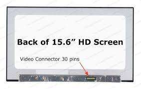 15.6" WXGA LCD Screen - 30-Pin eDP Bottom-Right Connector - No Mounting Brackets