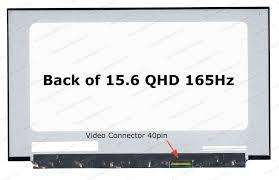 15.6" QHD LCD Screen - IPS - Matte Surface - 40-Pin eDP Bottom-Right Connector