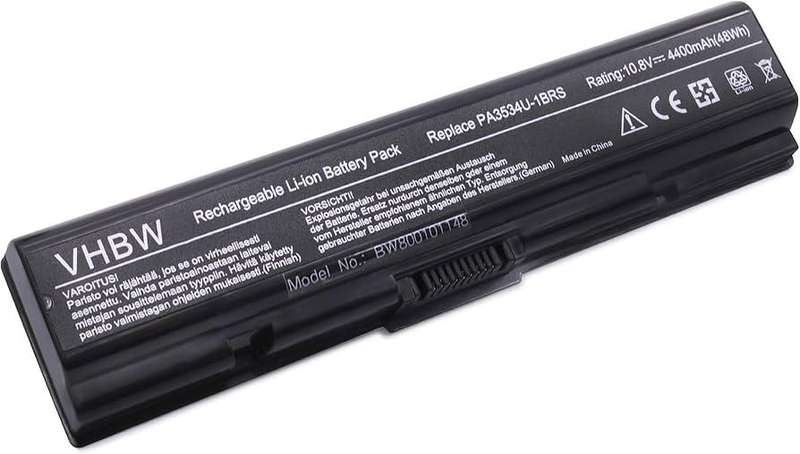 Vibrant battery for Toshiba Satellite A200 A215 A300 A350D A500 L300 (P/N: PA3534U-1BAS)