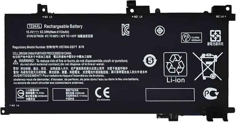 Vibrant battery for HP Omen 15-ax217TX 15-ax239TX Pavilion 15-bc215TX(P/N TE04XL)