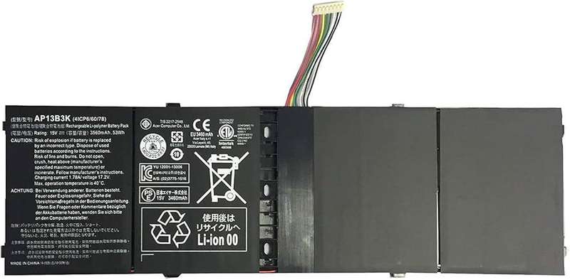 Vibrant battery for Acer Aspire V5-472 V5-572 R7-571 ES1-511 ES1-512 (P/N: AL13B3K)