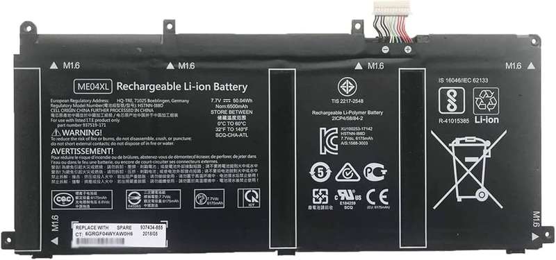 Reliable, long-lasting Vibrant Batteries for HP Elite x2 1013 G3(ME04XL 937434-855 937519-171)