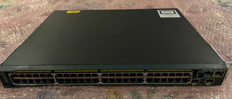Cisco WS-C2960S-48FPD-L switch (10G SFP+ uplinks)