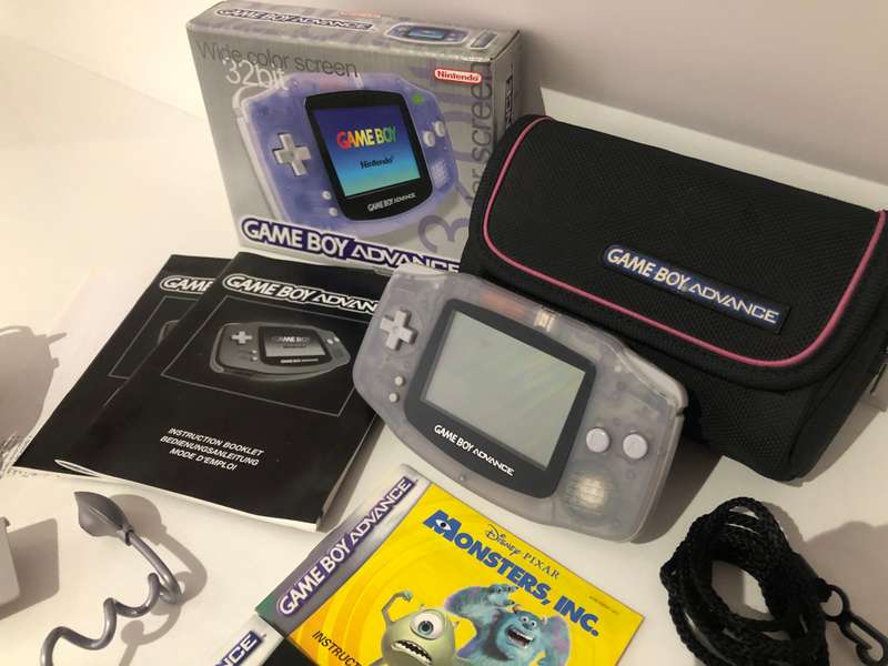 Nintendo Game Boy Advance Console, original in its box with additional accessories, games etc