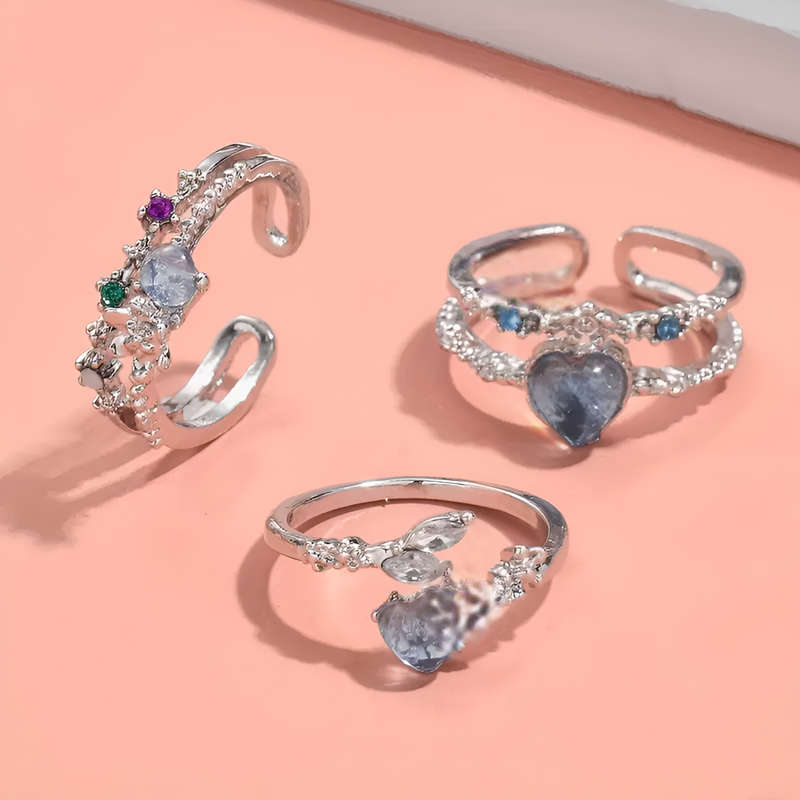 Three Piece Adjustable Ring