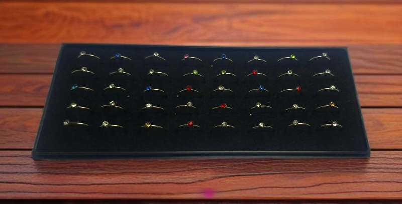 Acrylic Nose Rings With Rhinestones