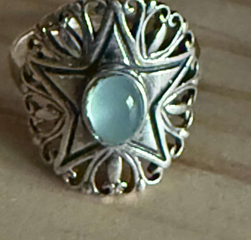 Sterling silver Chalcedony ring