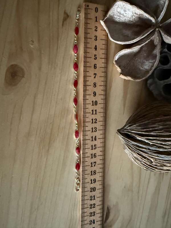 Sterling silver Ruby bracelet