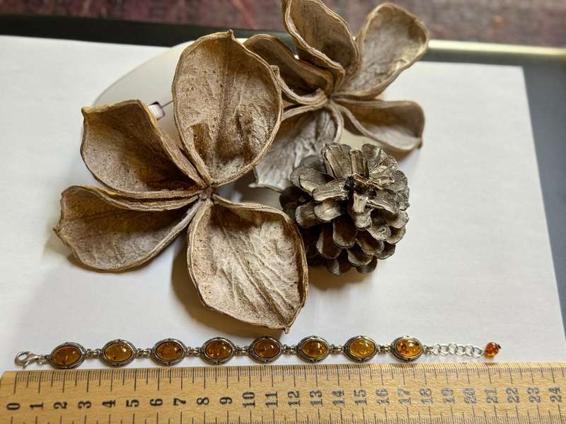 Sterling silver Amber Bracelet