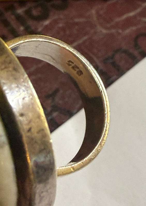 Big Sterling silver heavy ring