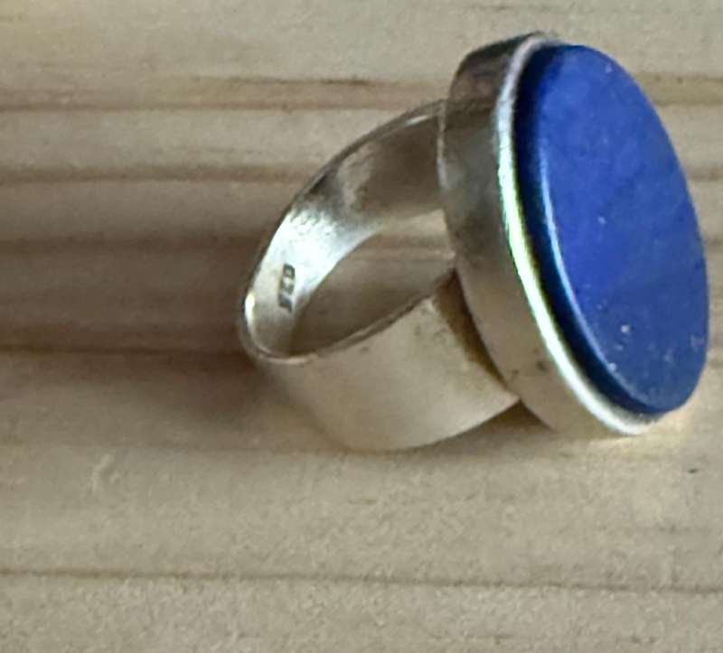 Sterling silver Lapis lazuli ring