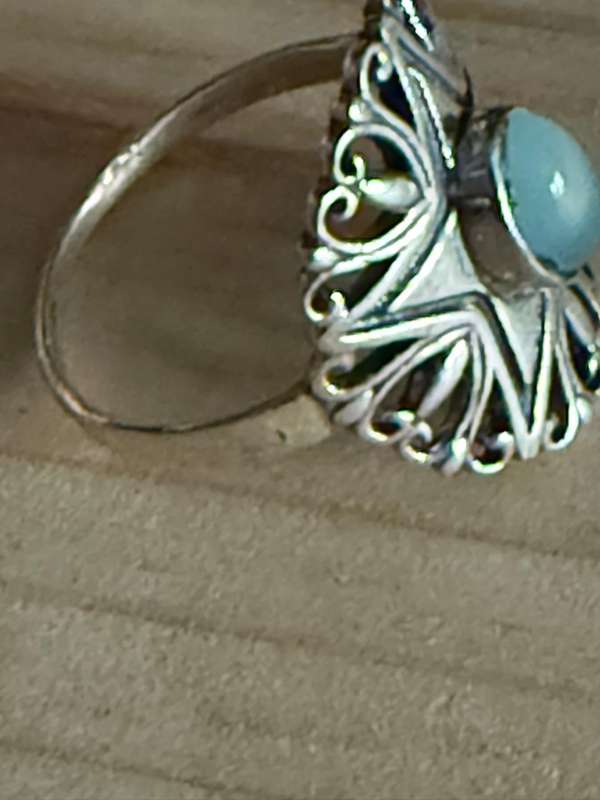 Sterling silver Chalcedony ring