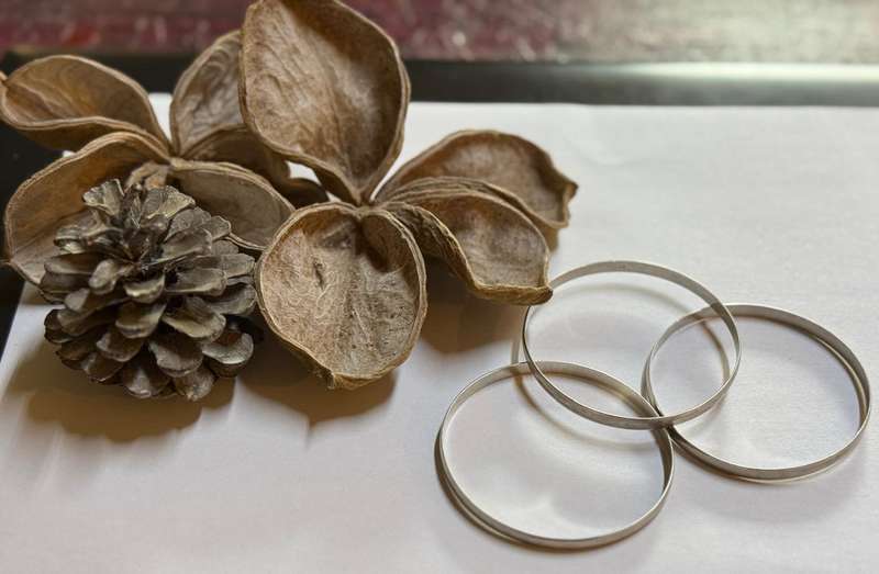 Sterling silver bangles