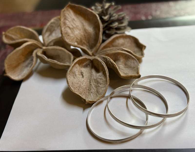 Sterling silver bangles