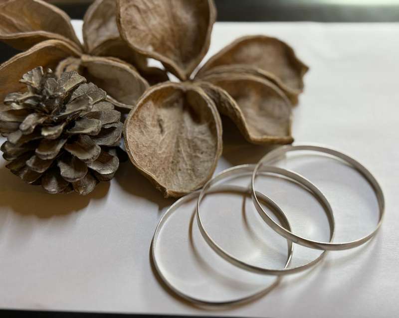Sterling silver bangles