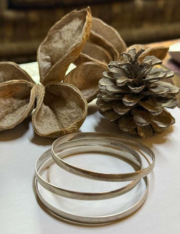 Sterling silver bangles