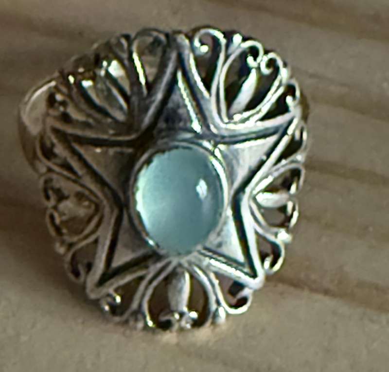 Sterling silver Chalcedony ring