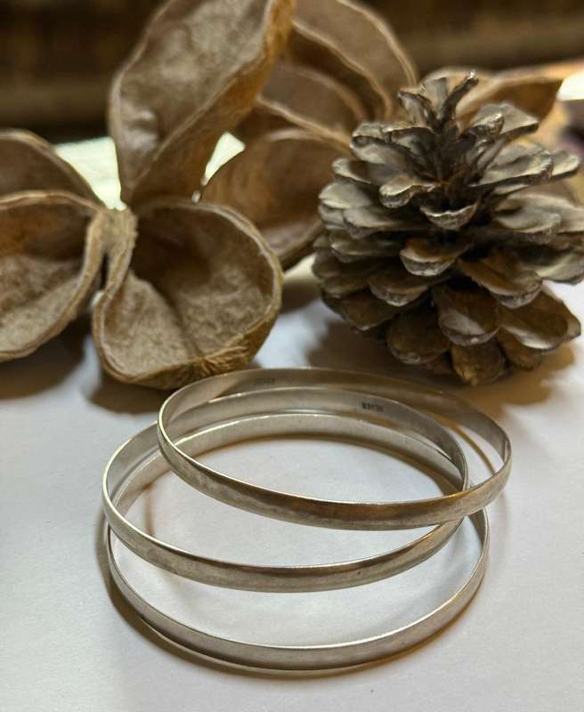 Sterling silver bangles