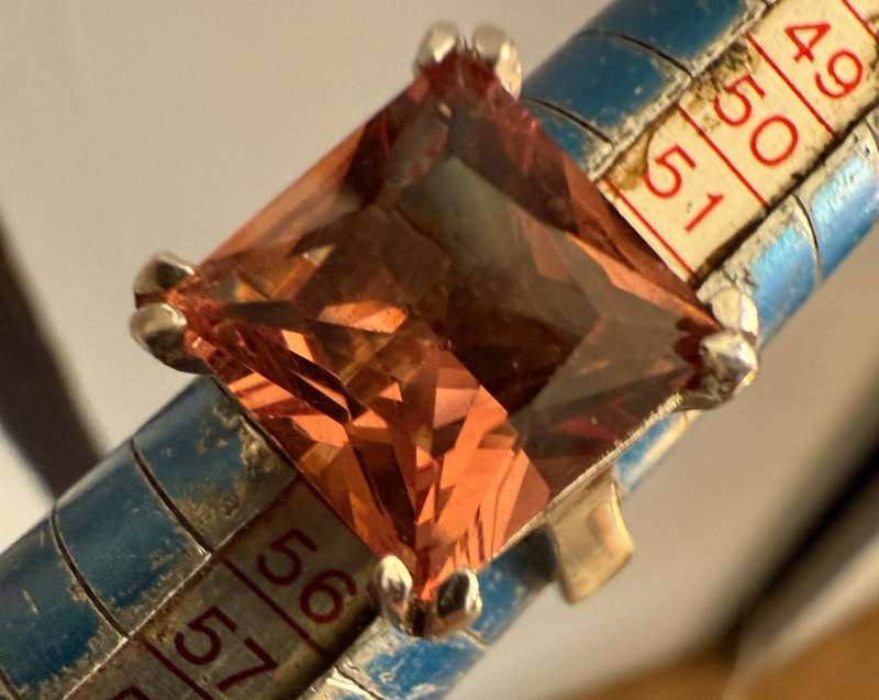 Zultinite sterling silver ring